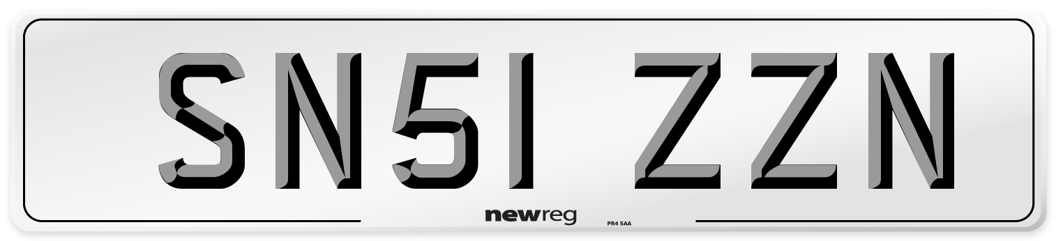 SN51 ZZN Number Plate from New Reg
